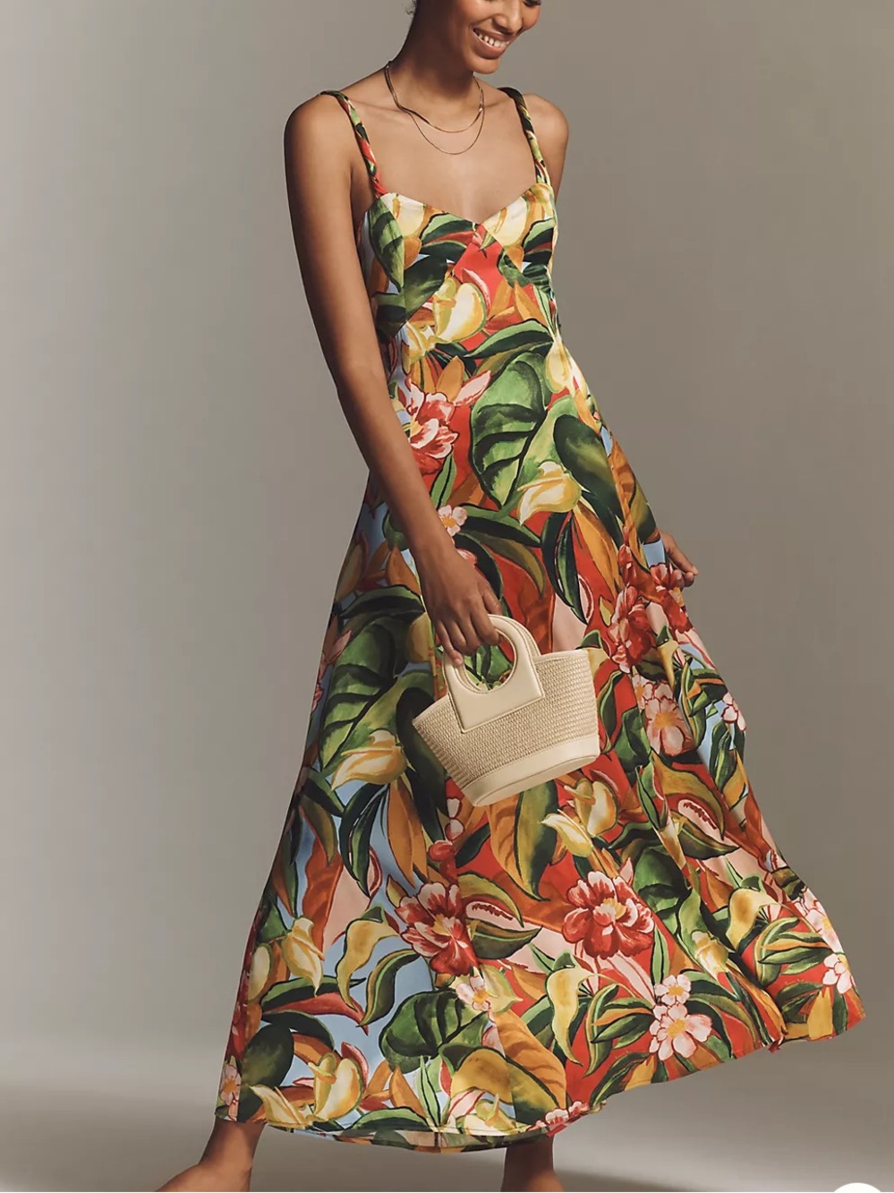 Farm Rio x Anthropologie Sweetheart Maxi Dress